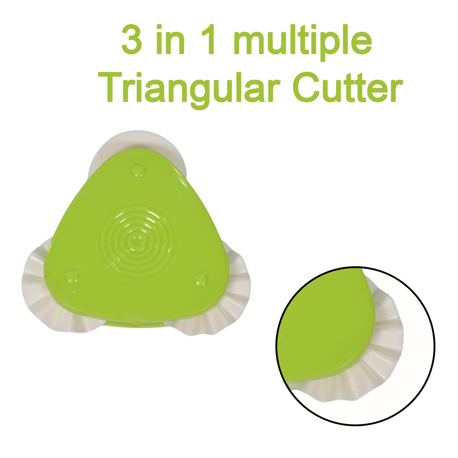 Triangular cutter for multipurpose use Triangular cutter for multipurpose use